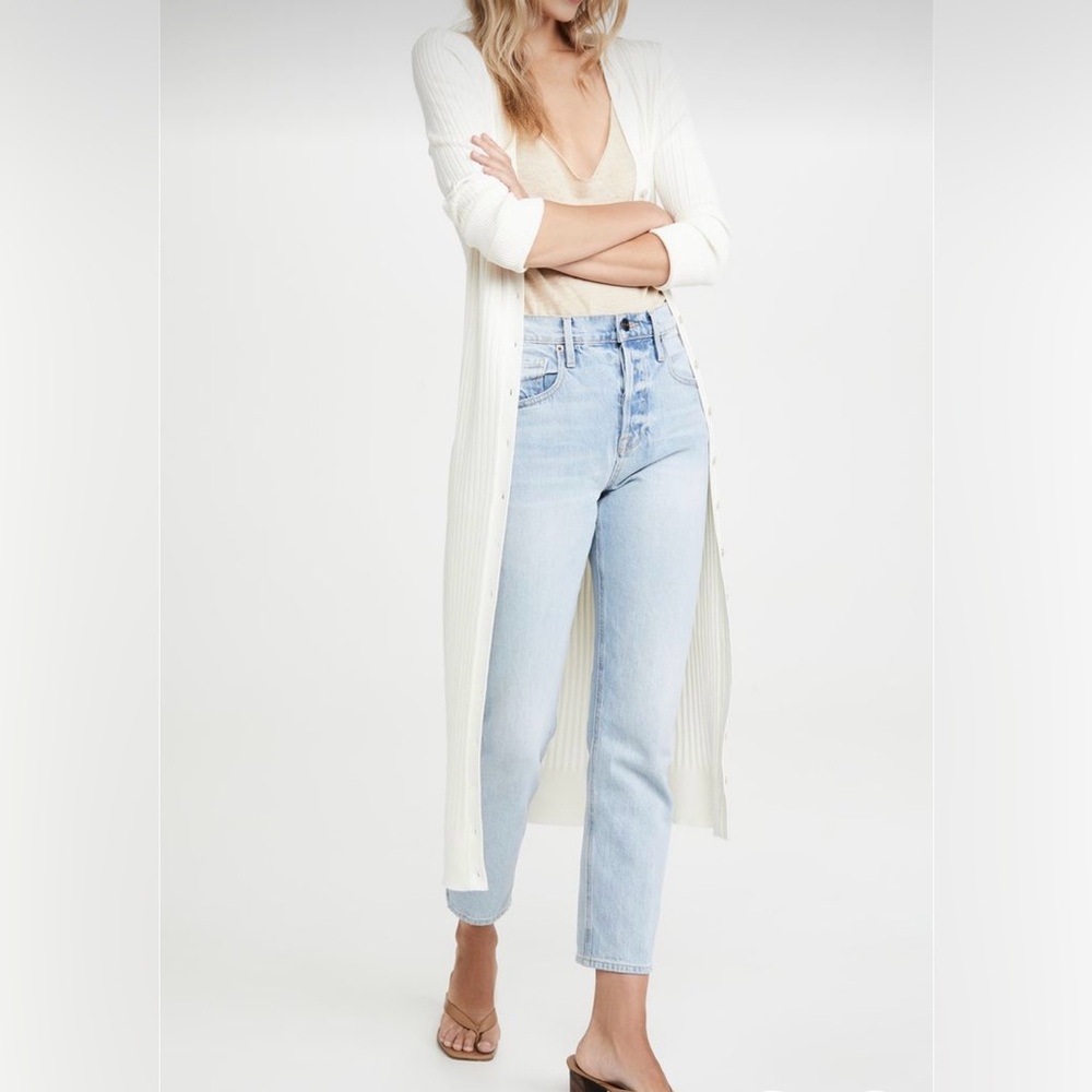 525 America Wide Rib Long Cardigan - Size XS